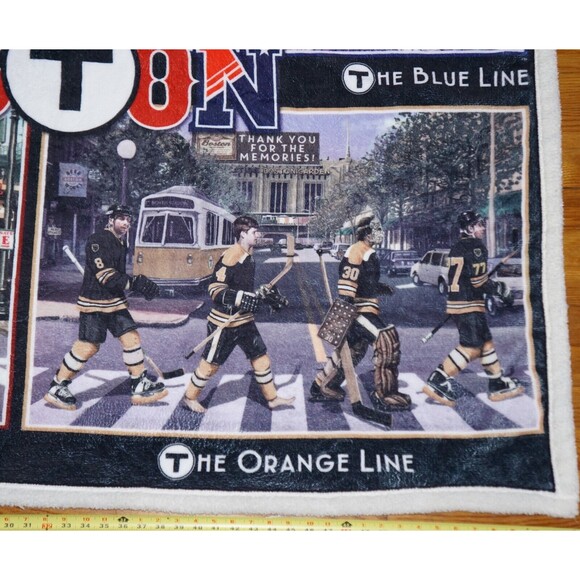 T-Pass Original Blanket -Shera- Boston Legends - Celtics-Patriots-Red Sox-Bruins - Picture 6 of 8